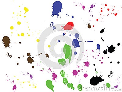 Colored drops. Vector. Vector Illustration