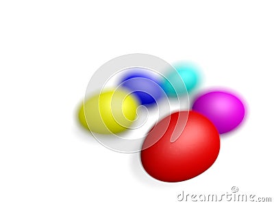 Colored easter eggs Stock Photo