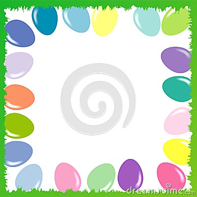 Colored Easter eggs, vector set Vector Illustration