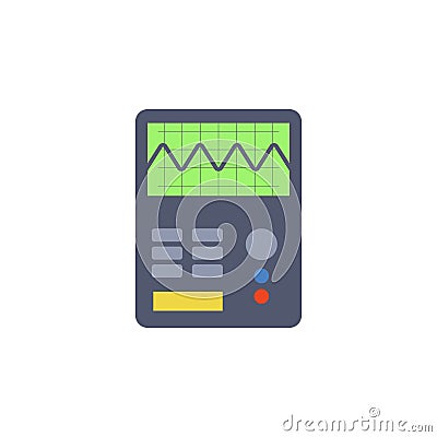 colored electric measuring instrument icon. Element of science and laboratory for mobile concept and web apps. Detailed electric m Stock Photo