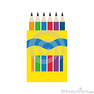 Colored engineering office pencils vector illustration Vector Illustration