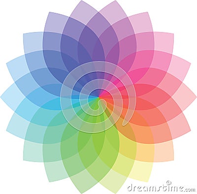 Colored Flower pattern Vector Illustration