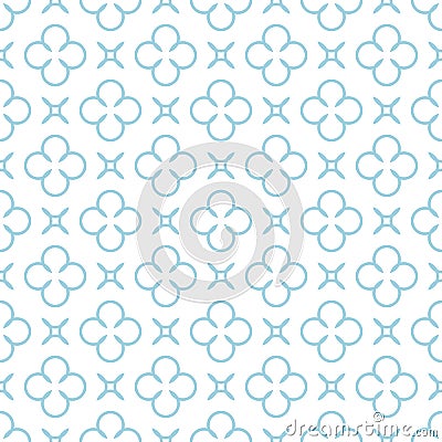 Colored flower pattern. Seamless background Vector Illustration