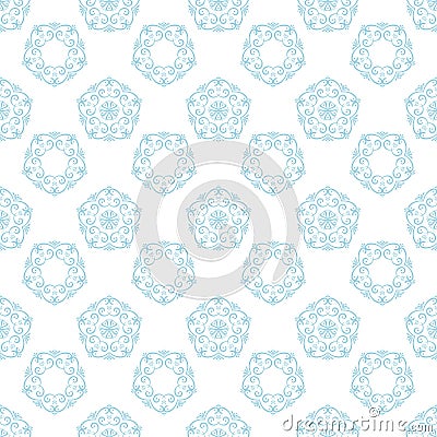 Colored flower pattern. Seamless background Vector Illustration