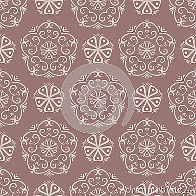 Colored flower pattern. Seamless background Vector Illustration