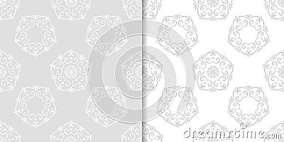 Colored flower pattern. Seamless background Vector Illustration