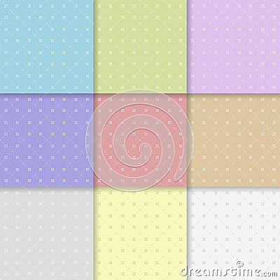 Colored flower pattern. Seamless background Vector Illustration