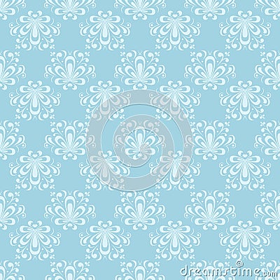 Colored flower pattern. Seamless background Vector Illustration