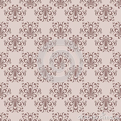 Colored flower pattern. Seamless background Vector Illustration