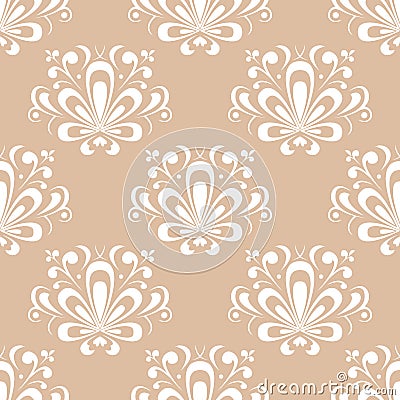 Colored flower pattern. Seamless background Vector Illustration