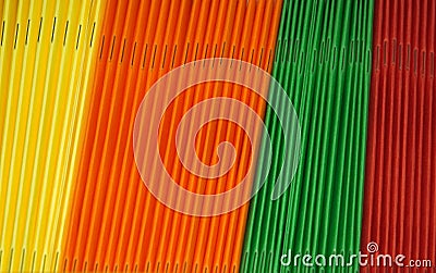 Colored Folders Stock Photo