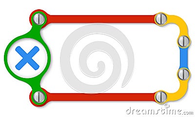 Colored frame Vector Illustration