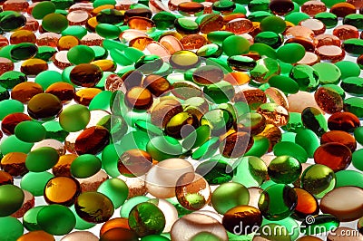 Colored glass spheres Stock Photo