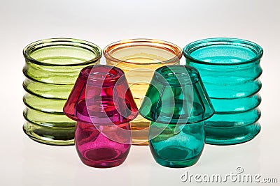 Colored glasses Stock Photo