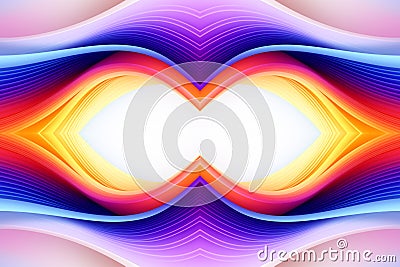 Colored glasses illusions. Infinity background. Colored banner. Web frame with copy space for logo. Abstract modern mock Stock Photo