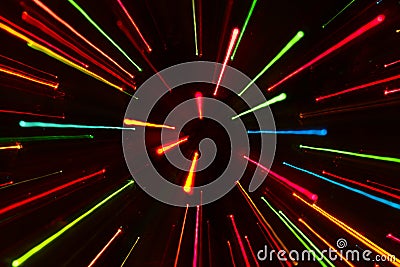 Colored Glowing Lines Background Stock Photo