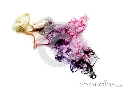 Colored with gradient blurred fume Stock Photo