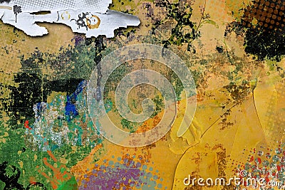 Colored grunge painted texture background Stock Photo