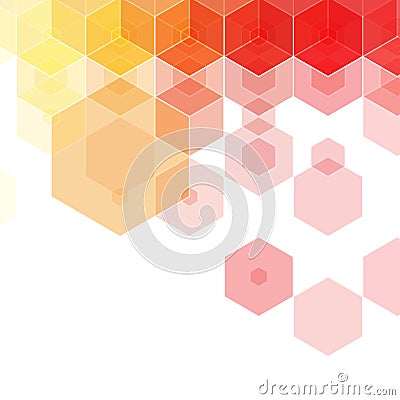 colored hexagon background. layout for advertising. template for presentation. banner polygonal style. eps 10 Cartoon Illustration