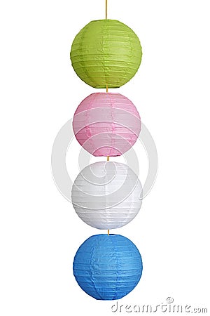 Colored lanterns Stock Photo