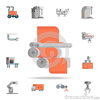 colored machine production icon. Production icons universal set for web and mobile Stock Photo