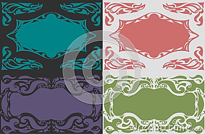 Colored ornamental item background Vector Illustration