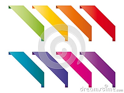 Colored overlays Vector Illustration