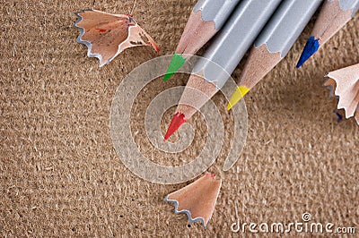 Colored Pencil Stock Photo