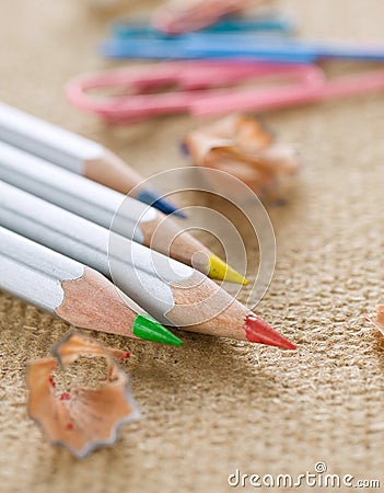 Colored Pencil Stock Photo