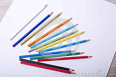 Colored pencil Stock Photo