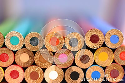 Colored Pencils Stock Photo