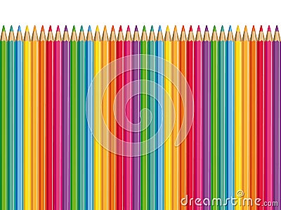 Colored pencils. Vector Illustration