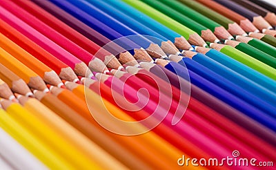 Colored pencils Stock Photo