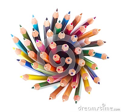 Colored pencils Stock Photo