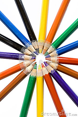 Colored Pencils Stock Photo