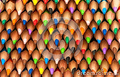 Colored pencils background Stock Photo