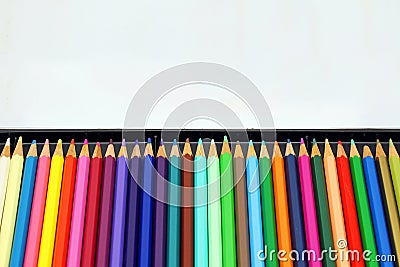 Colored pencils Stock Photo