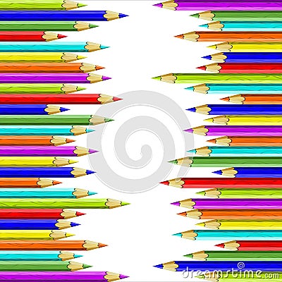 Colored pencils Vector Illustration