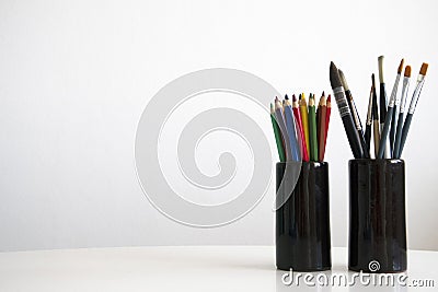 Artistic tools Stock Photo