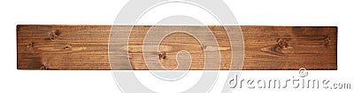 Colored pine wood board plank isolated Stock Photo