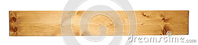 Colored pine wood board plank isolated Stock Photo