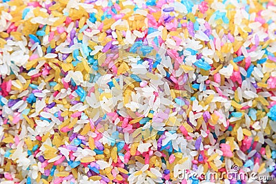 Colored Rice Of Buyi Minority in Luoping, Yunnan - China Stock Photo