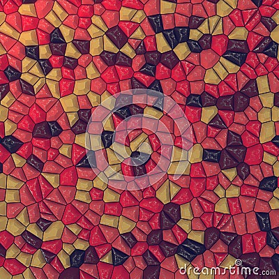 Colored scratched abstract surface pattern. 3d rendering Stock Photo