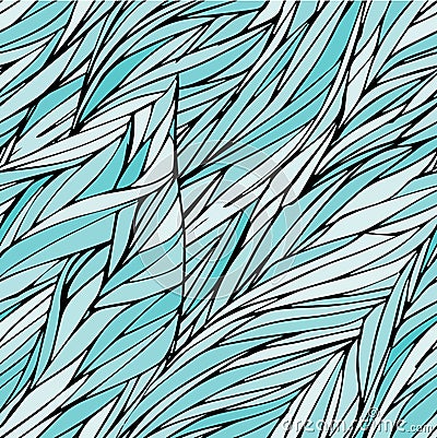 Colored seamless pattern in ocean colors Vector Illustration