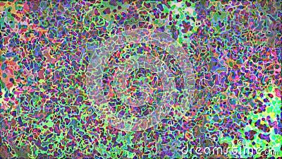 Colored shapes chaotically connecting to form a fancy pattern Stock Photo
