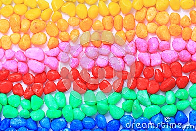 colored small gems Stock Photo
