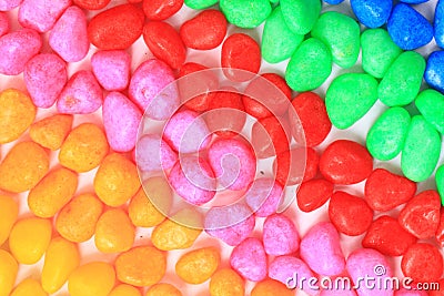 colored small gems Stock Photo