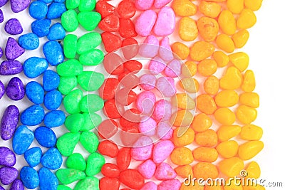 colored small gems Stock Photo