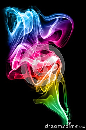 Colored smoke Stock Photo