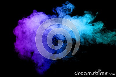 Colored smoke background Stock Photo
